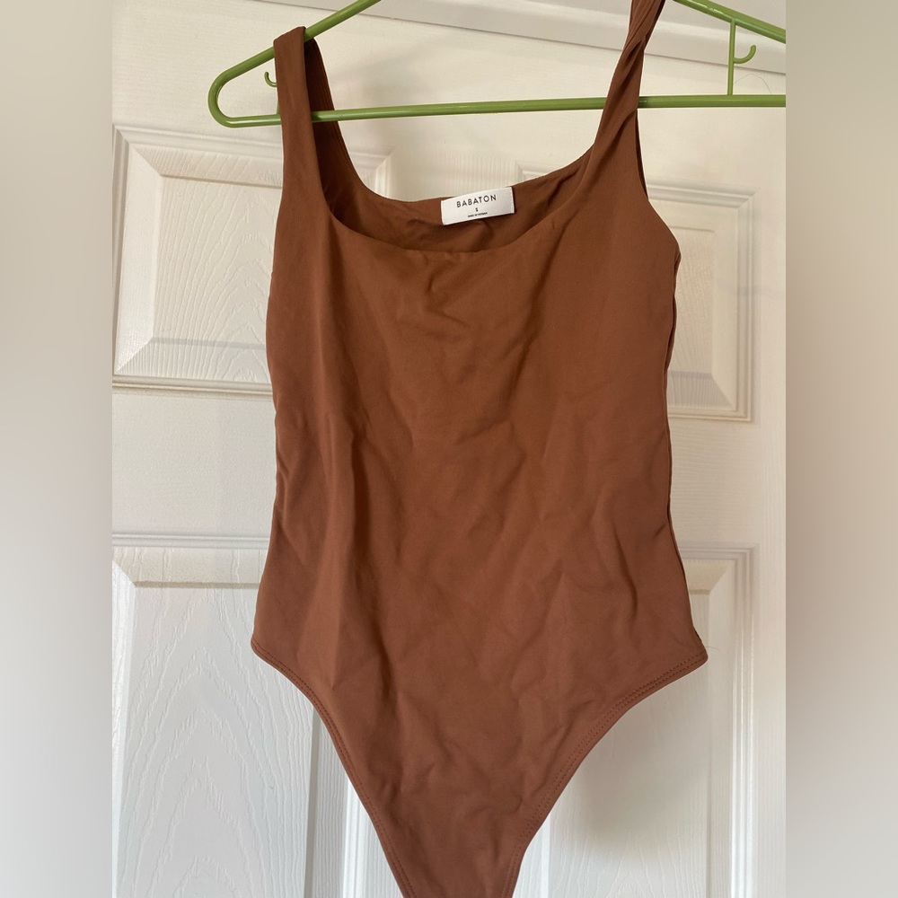 Brown Babaton Bodysuit Small